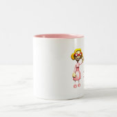 女の子の内部のギーク ツートーンマグカップ (中央)