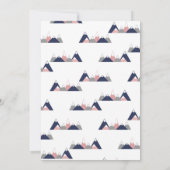 女の子の冒険のベビーシャワーの招待状 招待状 (裏面)