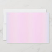 女の子の写真のユニコーンの誕生日の招待状 招待状 (裏面)