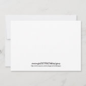 女の子の写真の誕生の発表-小さいプリンセス 案内状 (裏面)