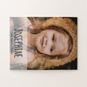 女の子の写真ギフトパーソナライズされた ジグソーパズル (横)