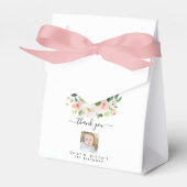 女の子の写真1番目の誕生日 フェイバーボックス (正面サイド)