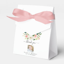 女の子の写真1番目の誕生日 フェイバーボックス