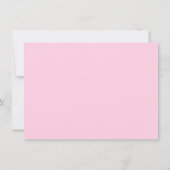 女の子の写真1st誕生日パーティーピンクの金ゴールド紙吹雪 招待状 (裏面)