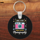 女の子の写真 キーホルダー (正面)