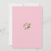 女の子の写真 出生発表 招待状 (裏面)