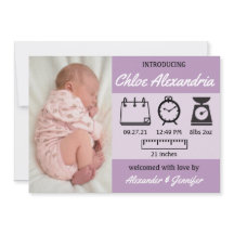 女の子の出生統計 パープル アナウンスメント