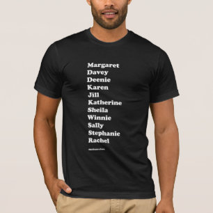 女の子の分隊の基本的な男のティー(黒) Tシャツ