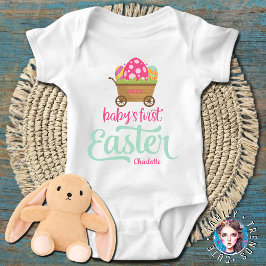 女の子の初めてのイースター outfit ベビーボディスーツ