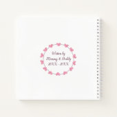 女の子の初年の母とパパ空白の誌 ノートブック (裏面)