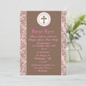 女の子の初聖体拝領招待状 招待状 (スタンド正面)