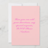 女の子の初聖体拝領招待状 招待状 (裏面)