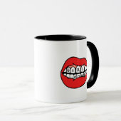 女の子の力の唇 マグカップ (正面右)