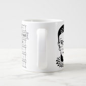 女の子の力を決して過小評価しない ジャンボコーヒーマグカップ (裏面)