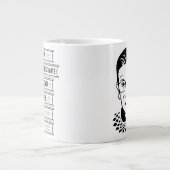 女の子の力を決して過小評価しない ジャンボコーヒーマグカップ (正面)