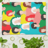 女の子の力 キッチンタオル (折り畳み)