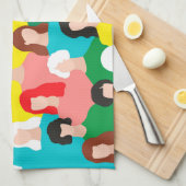 女の子の力 キッチンタオル (四つ折り)