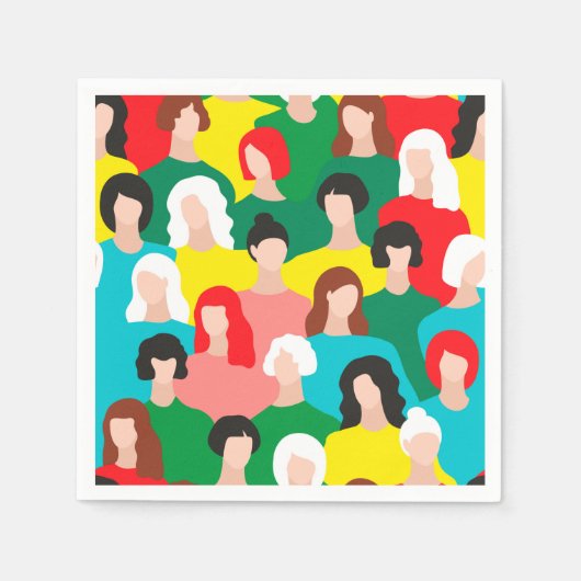 女の子の力 スタンダードカクテルナプキン (正面)