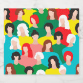 女の子の力 スパークリングワインラベル (シングルラベル)