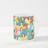 女の子の力 フロストグラスマグカップ (正面右)