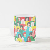 女の子の力 フロストグラスマグカップ (正面左)