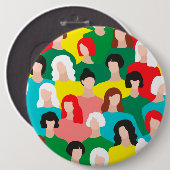 女の子の力 缶バッジ (正面&裏面)