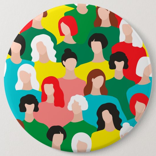 女の子の力 缶バッジ (正面)