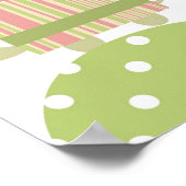 女の子の動物ポスター 幼稚園と子供部屋用 ポスター (角)