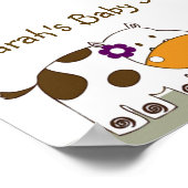 女の子の動物/サルのポスター/バナー ポスター (角)