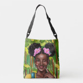 女の子の十字の体のためのまばたき クロスボディバッグ (裏面)