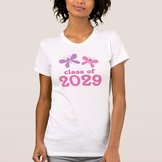女の子の卒業のギフト2029年 Tシャツ (正面)