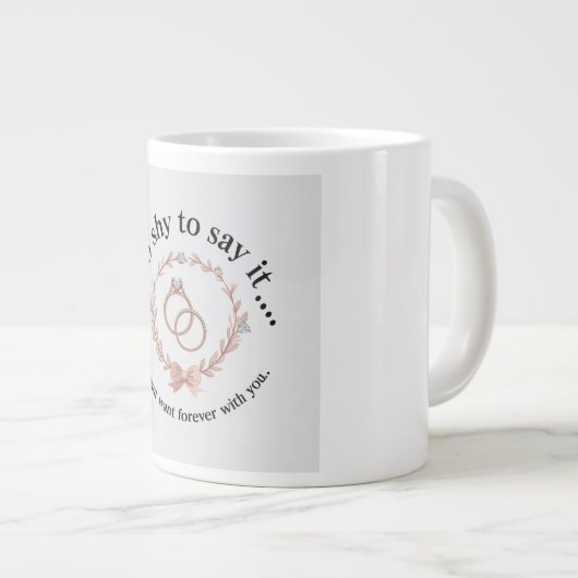 女の子の友人のためのマグカップデザイン ジャンボコーヒーマグカップ (正面右)