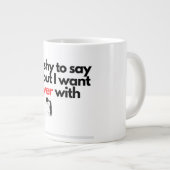 女の子の友人のためのマグカップデザイン ジャンボコーヒーマグカップ (正面右)