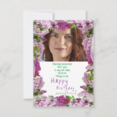 女の子の友人の誕生日 カード (正面)