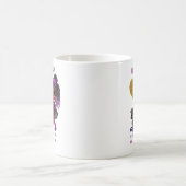 女の子の友人ギフト黒ユニコーンベスタコーンマジカル コーヒーマグカップ (中央)