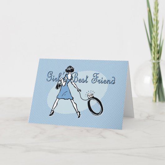 女の子の友最高の人 カード (正面)