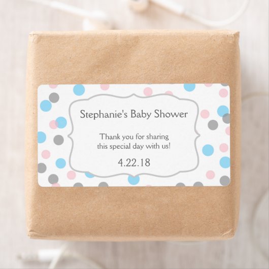 女の子の双子/ジェンダーは水のボトルの好意を明らかにする ラベル (インサイチュ)