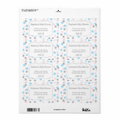 女の子の双子/ジェンダーは水のボトルの好意を明らかにする ラベル (フルシート)