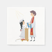 女の子の受け入れ聖教紙ナプキンス スタンダードカクテルナプキン (正面)