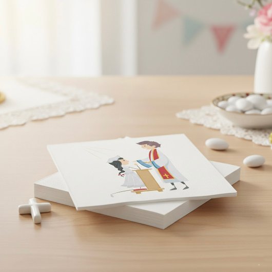 女の子の受け入れ聖教紙ナプキンス スタンダードカクテルナプキン