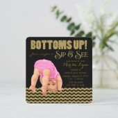 女の子の口と表示 招待状 (スタンド正面)