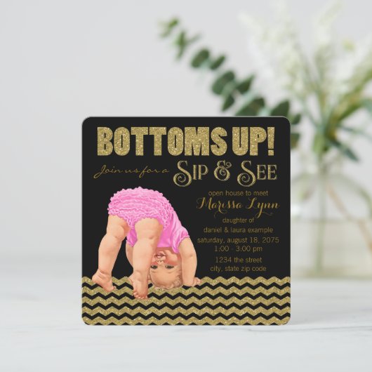 女の子の口と表示 招待状 (スタンド正面)