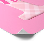 女の子の名カスタム前の文字F ポスター (角)