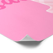 女の子の名カスタム前の文字I ポスター (角)