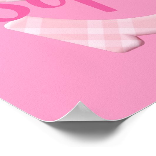 女の子の名カスタム前の文字S ポスター (角)