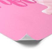 女の子の名カスタム前の文字T ポスター (角)