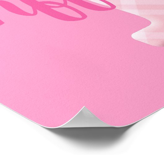 女の子の名カスタム前の文字T ポスター (角)