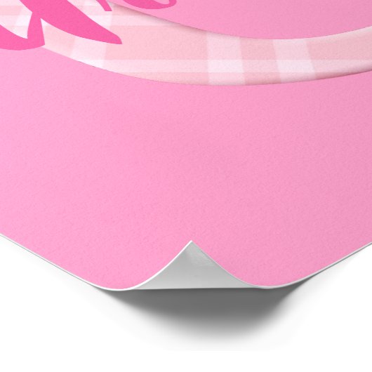 女の子の名カスタム前の文字U ポスター (角)