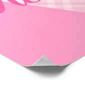 女の子の名カスタム前の文字V ポスター (角)