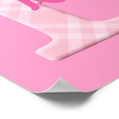 女の子の名カスタム前プレイドレターK ポスター (角)